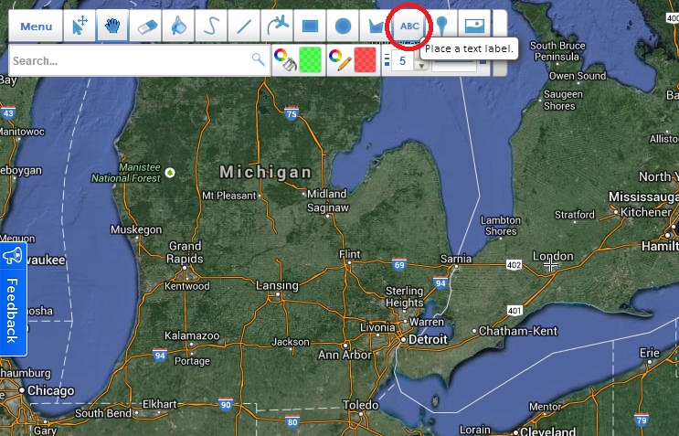 Place Text On Maps : Scribble Maps