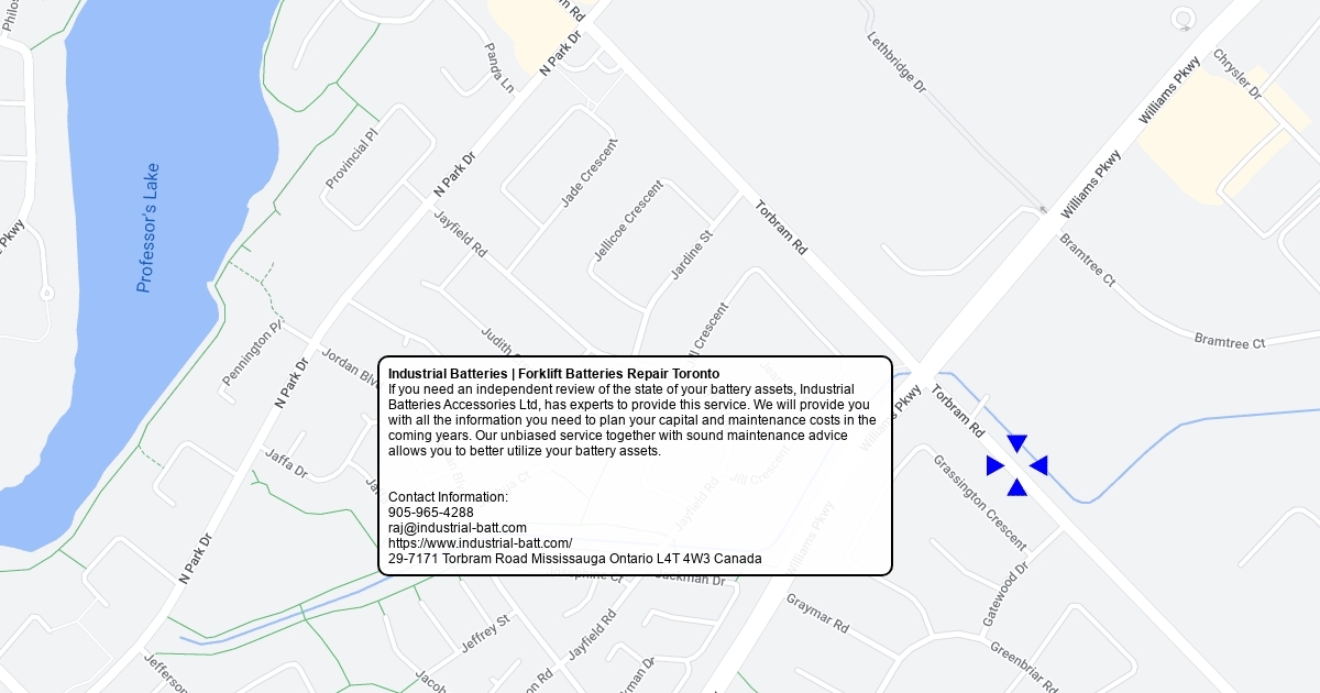Industrial Batteries Forklift Batteries Repair Toronto Scribble Maps