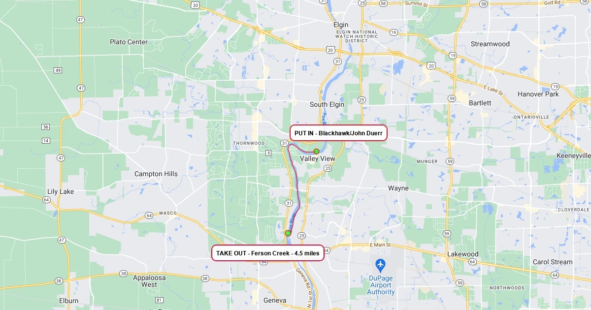 Fox River Kayaking Map at Carmen Wong blog