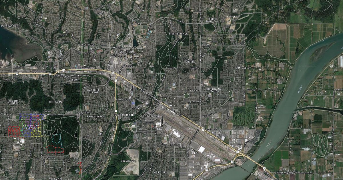 Every street in Coquitlam Scribble Maps