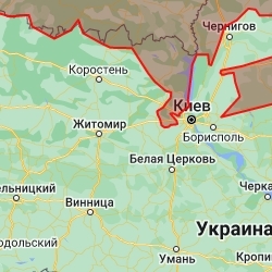 Карта вторжения России на Украину