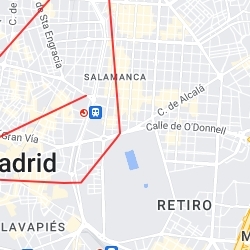 mapa por madrid