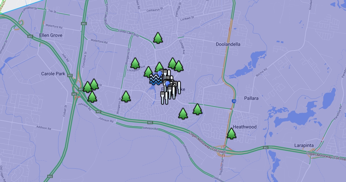Annotated Map of Forest Lake Scribble Maps