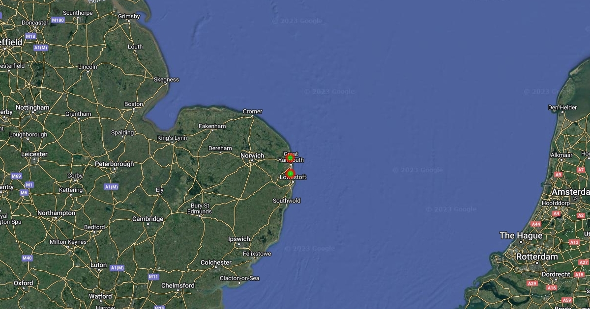 Hopton og Caister Scribble Maps