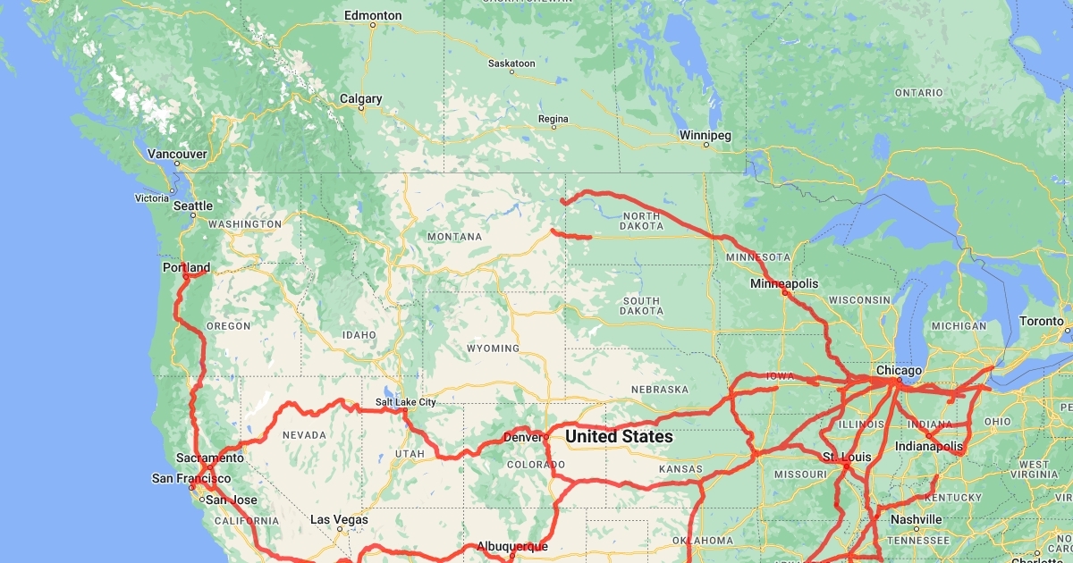 Amtrak Map : Scribble Maps