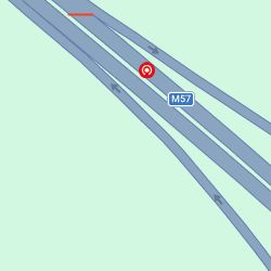 M57 SB Jct 4 FC at Exit 