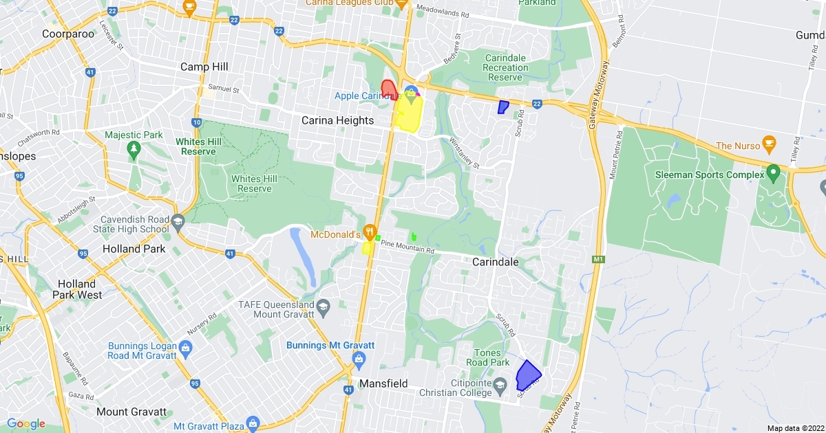 Carindale Scribble Maps