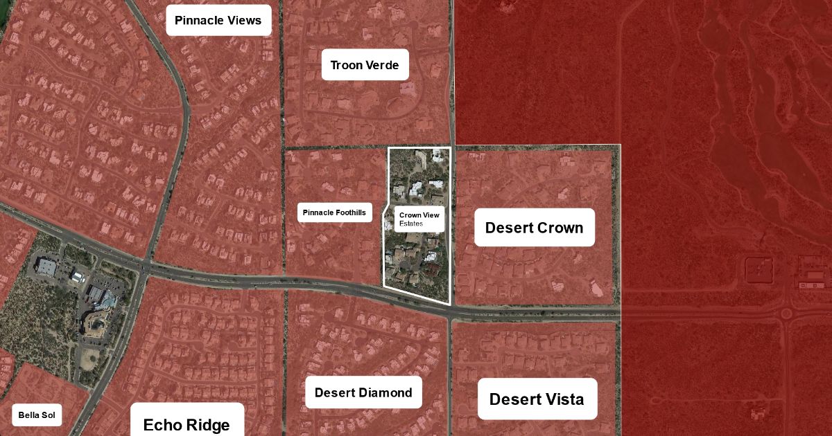 Crown View Estates at Troon North AREA MAP Scribble Maps