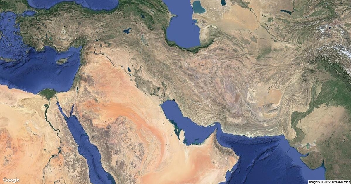 Iran Centered Map Scribble Maps
