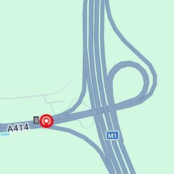M1 SB Jct 8 Exit/A414 EB FC