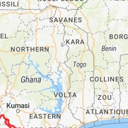 Ghana. Regions