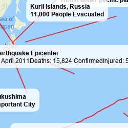 Tsunami map