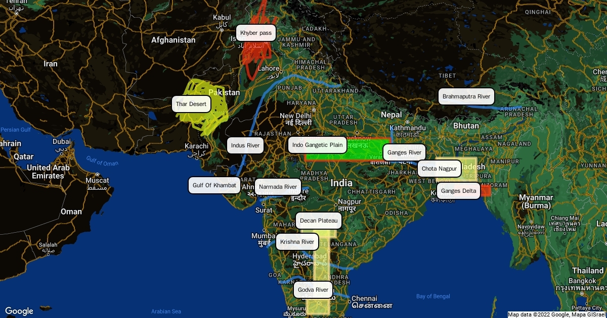Narmada River Route Map