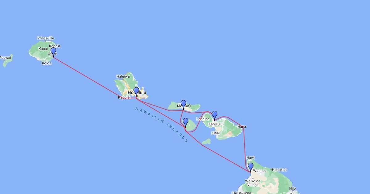 Hawaii Ferries Scribble Maps