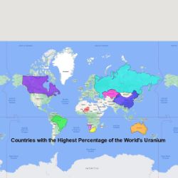 Uranium in countries map