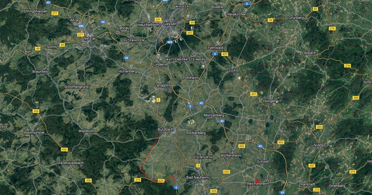 Karte Wetteraukreis Scribble Maps