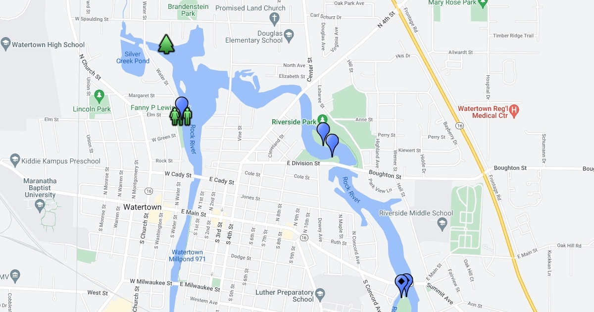 kayak map : Scribble Maps
