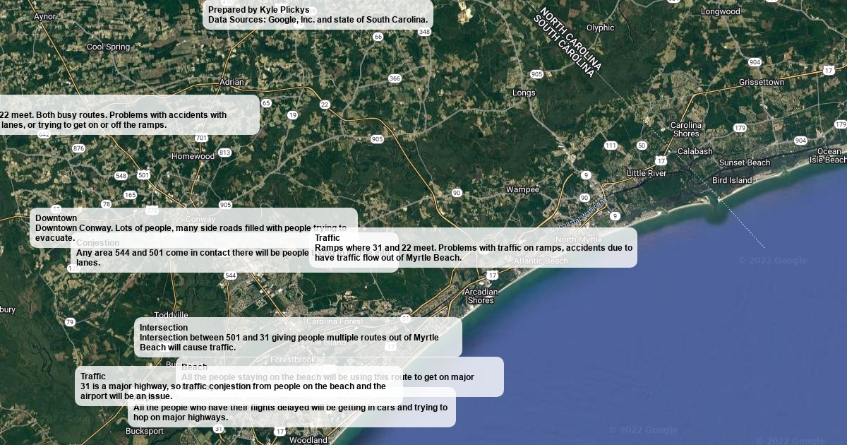 Evacuation Routes Scribble Maps