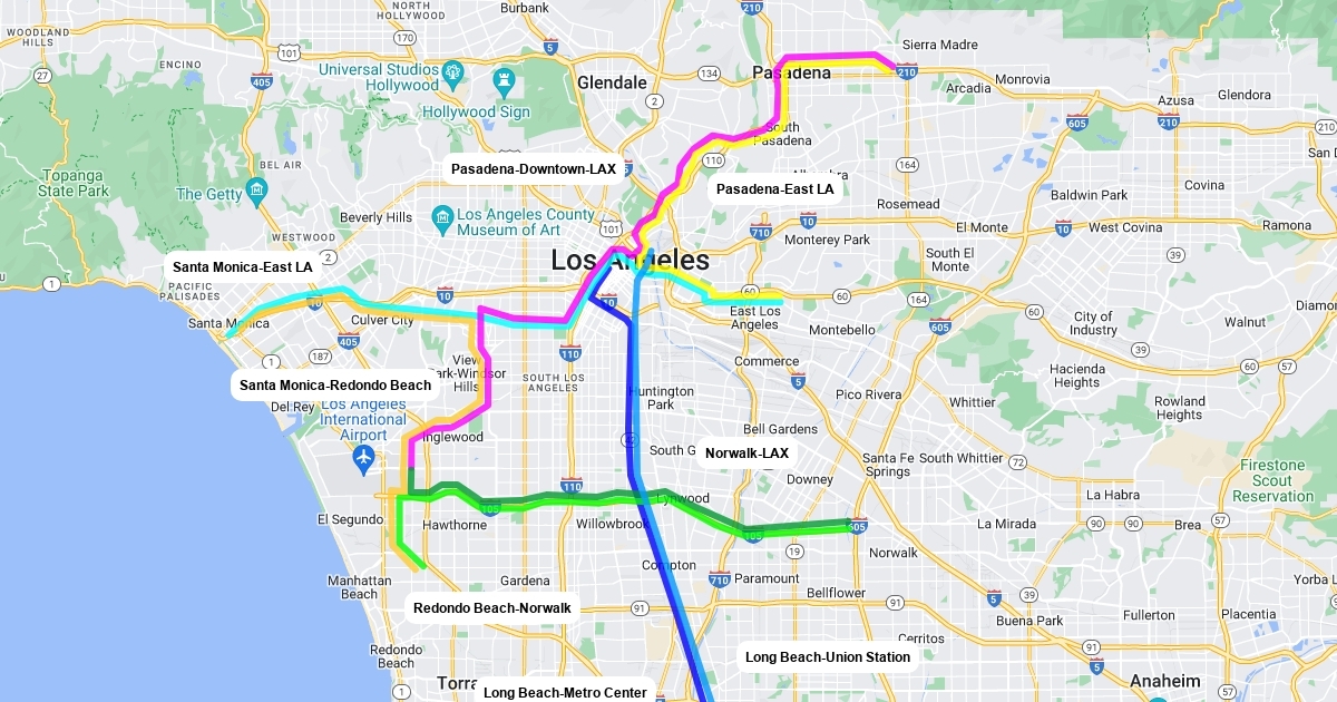 Metro Rail Service : Scribble Maps