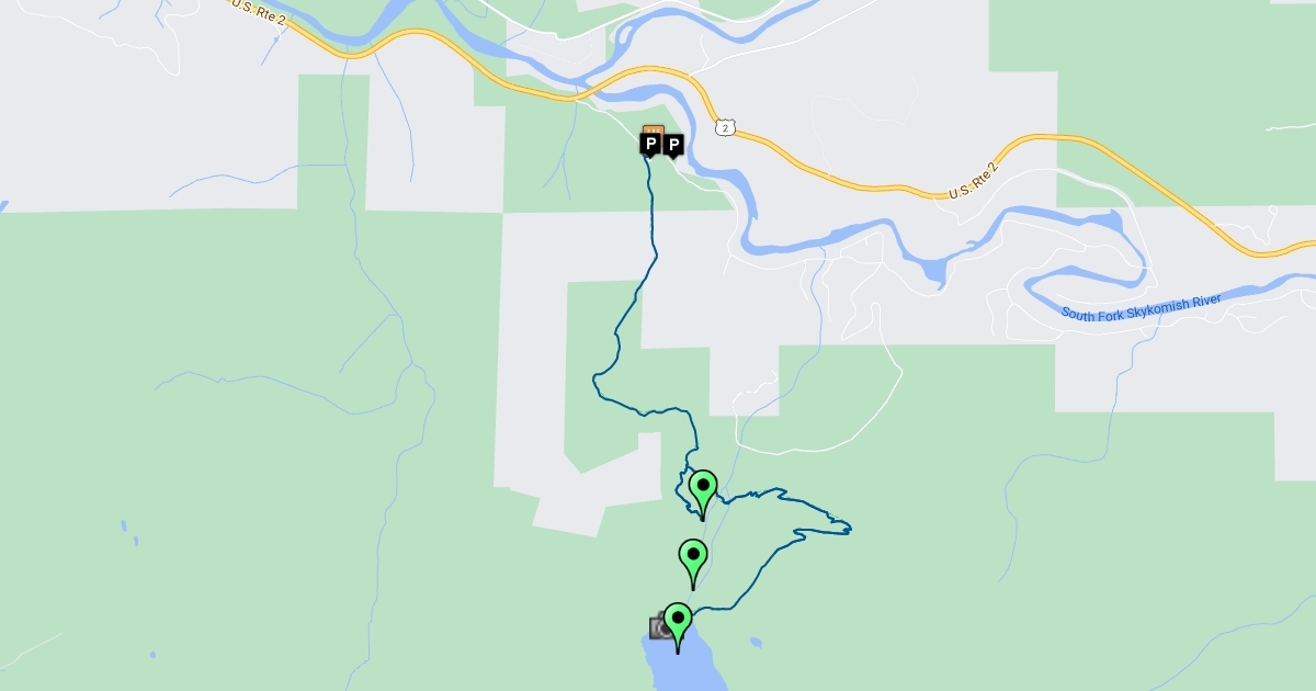Lake Serene Trail and Bridal Veil Falls Scribble Maps