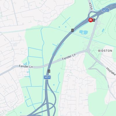 M53 SB Jct 1-3 FC