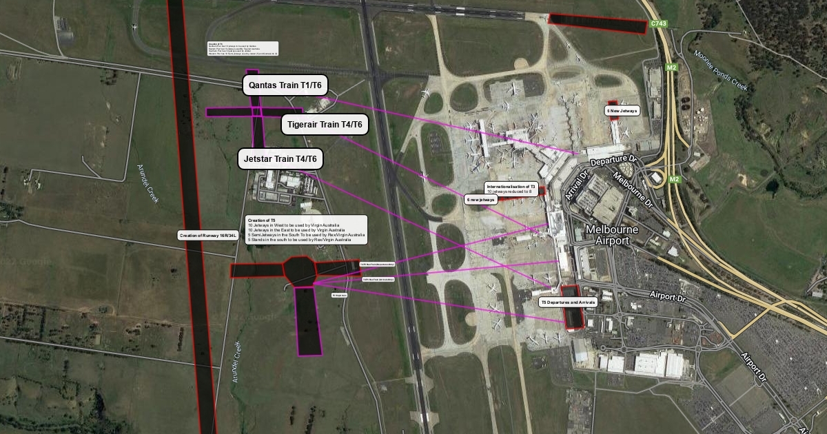 Melbourne Airport Master Plan Scribble Maps