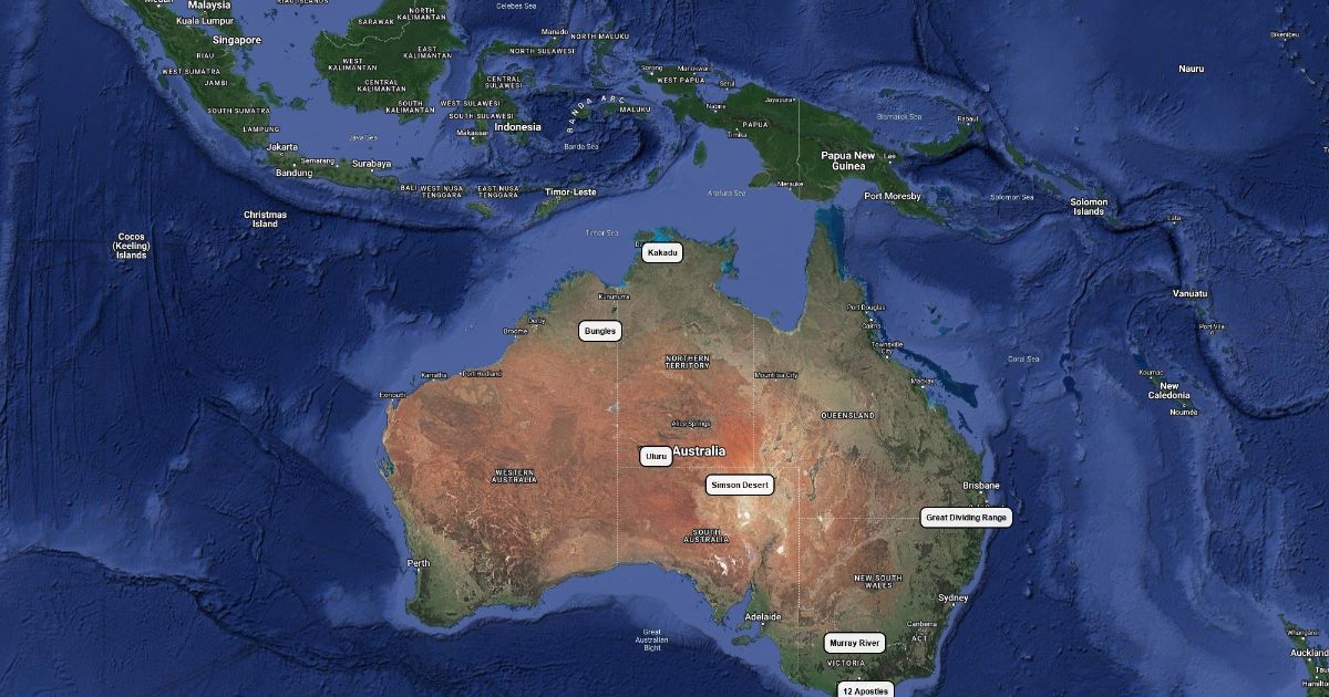 Australian Landmarks Scribble Maps