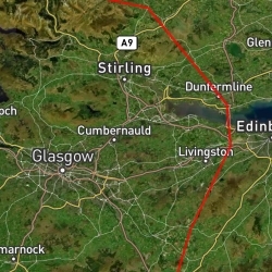 Glasgow Edinburgh border