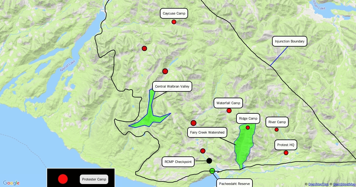 Camp green lake : Scribble Maps