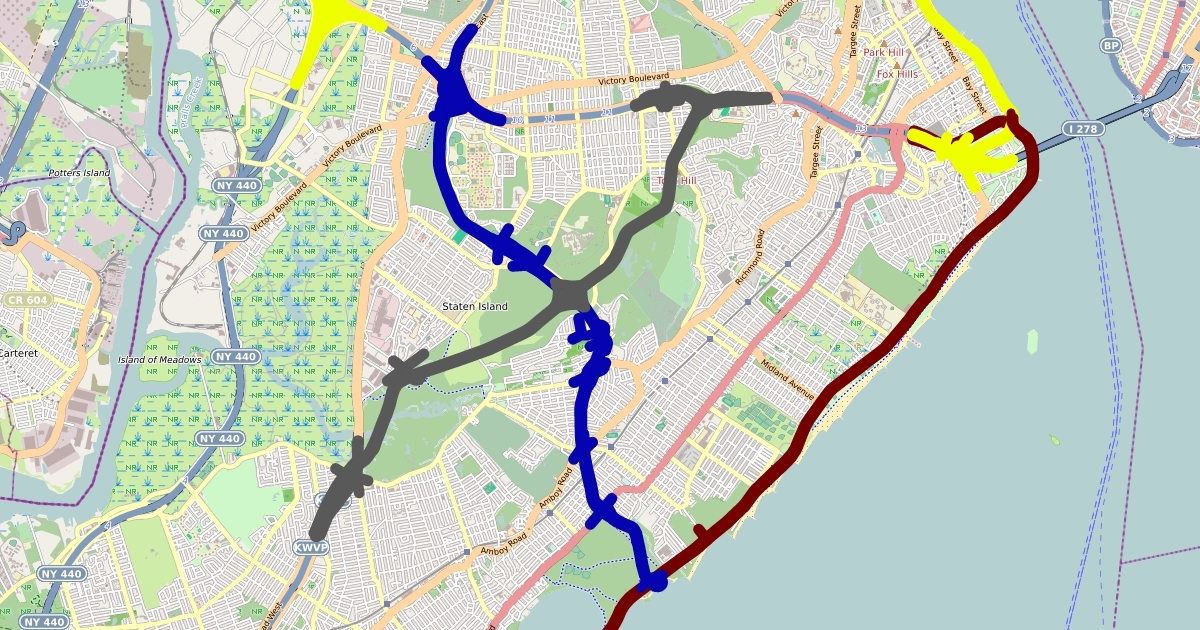Unbuilt Highways of New York Scribble Maps
