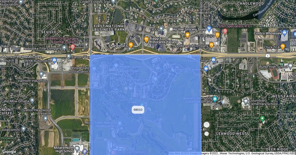 Omaha Zip Codes Scribble Maps