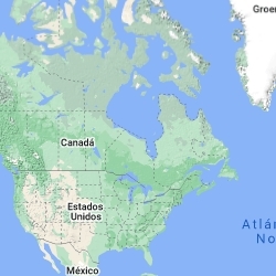 Mapa de interaccion de relieves de america