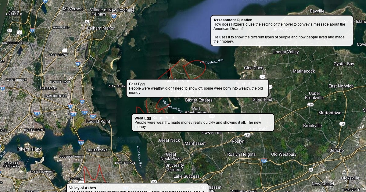 East Egg vs. West Egg Scribble Maps