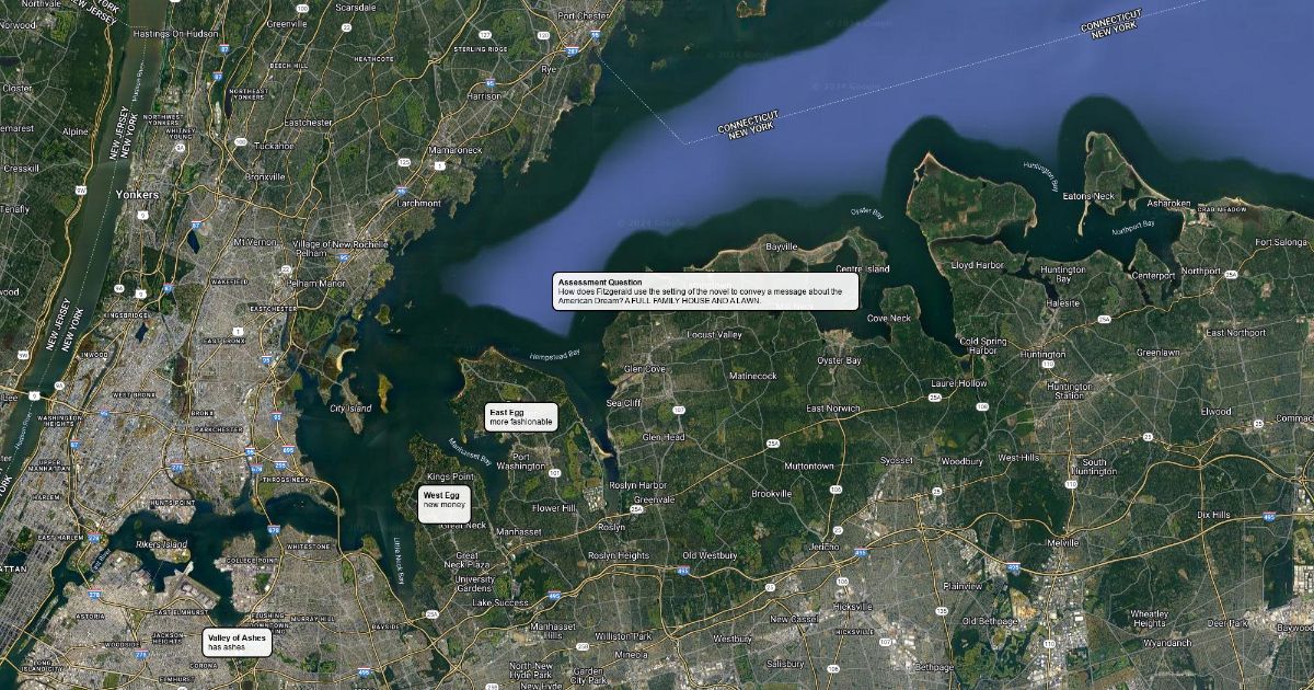 East Egg vs. West Egg Scribble Maps