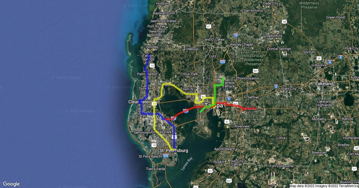 Tampa Bay Light Rail Scribble Maps