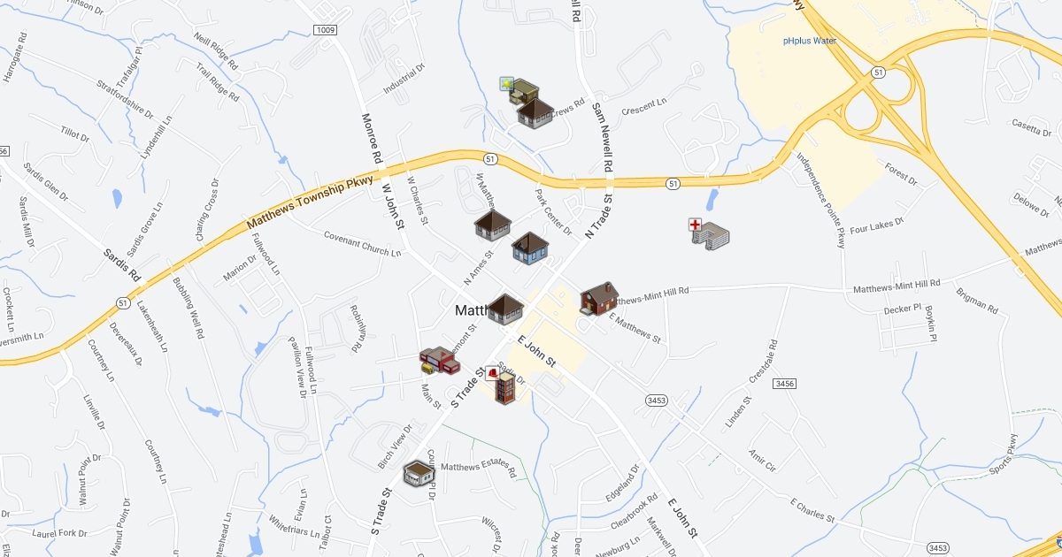 Matthews Community Map Scribble Maps