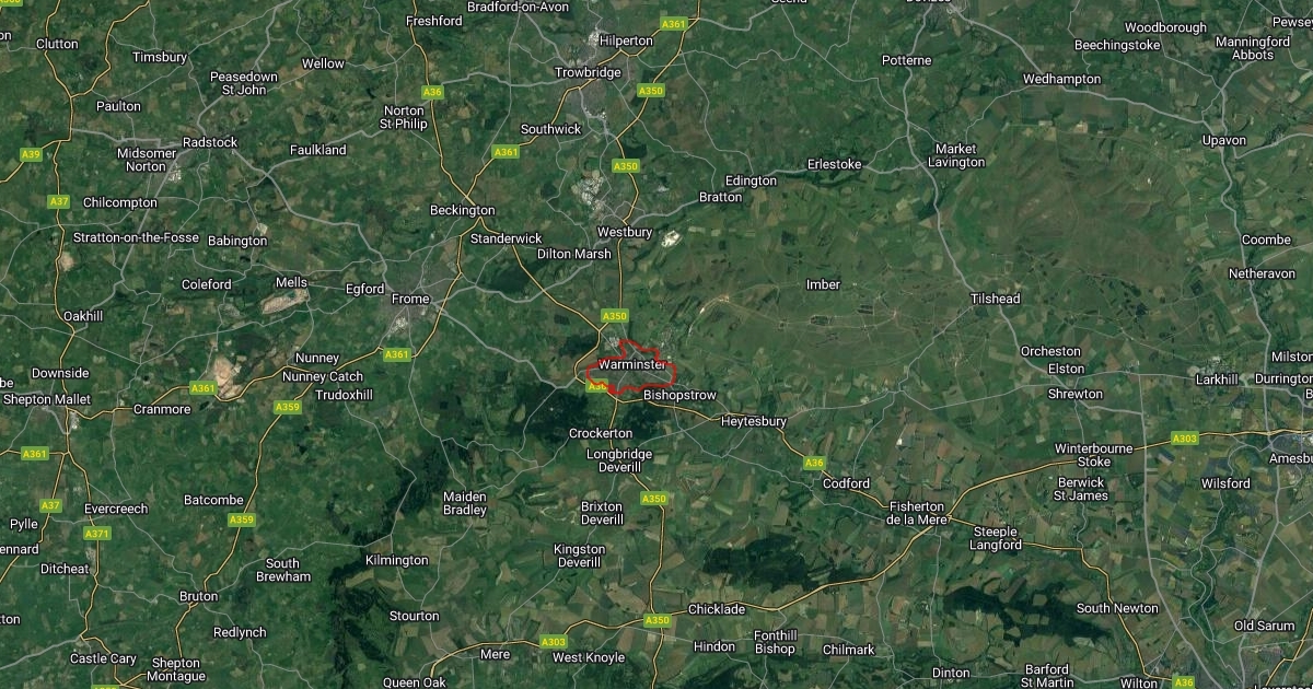 Warminster Outline : Scribble Maps