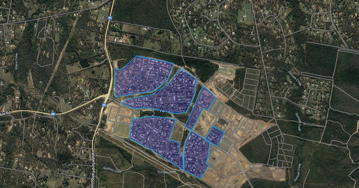 Yarrabilba Scrible Map Scribble Maps