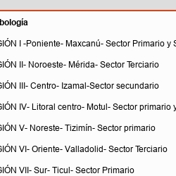 Regiones en el estado de Yucatán  