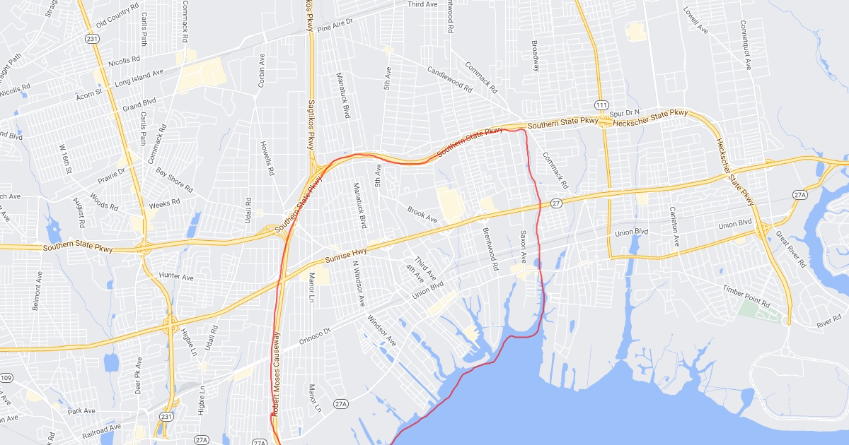 map of bay shore Scribble Maps