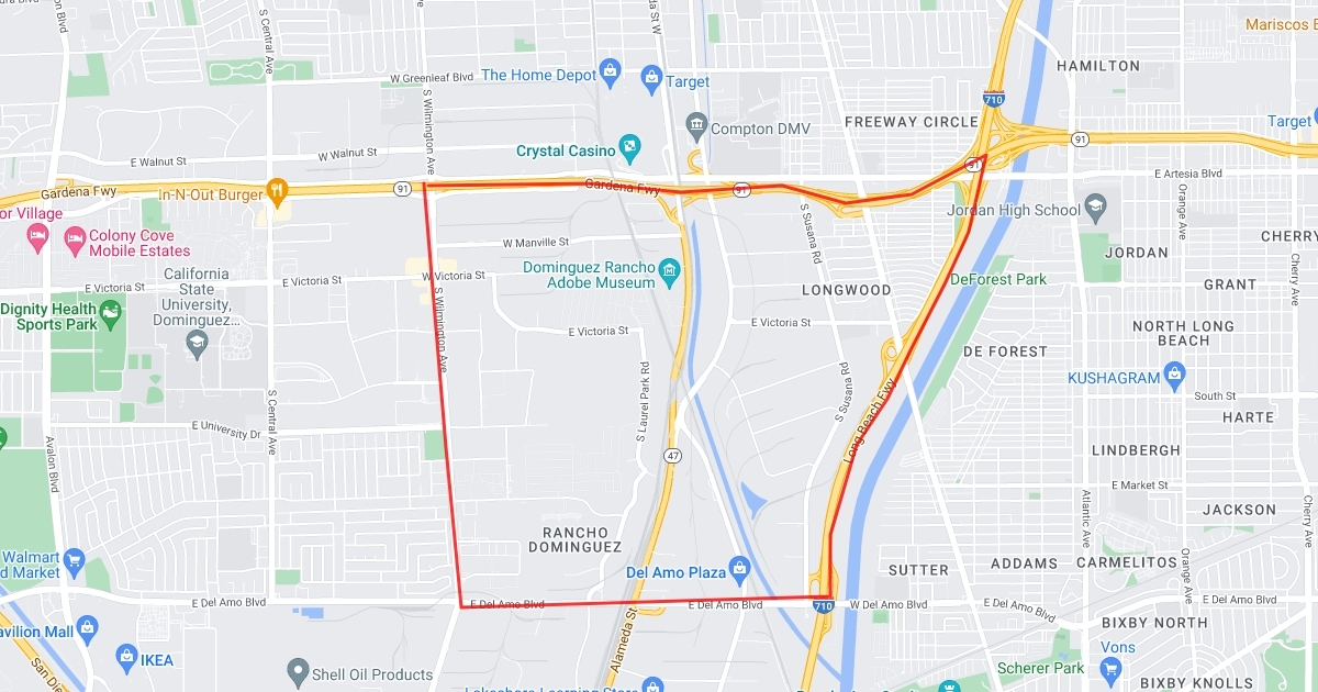 Compton Area Vehicular Homelessness : Scribble Maps