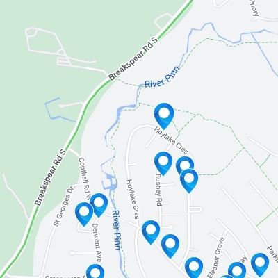 Ickenham Halloween Trail Residential Map