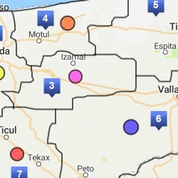 Regiones presentes en el Estado de Yucatán
