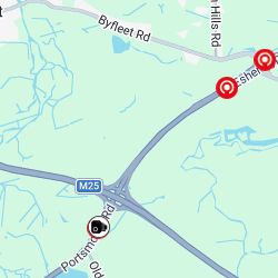 A3 NB Jct 10 Up and Over/Painshill FC
