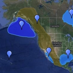 Mapa de relieve de América