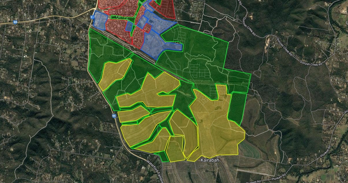 Yarrabilba Land Use Map Scribble Maps