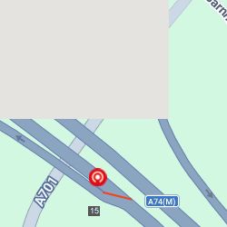 A74M NB Jct 15 Up and Over 