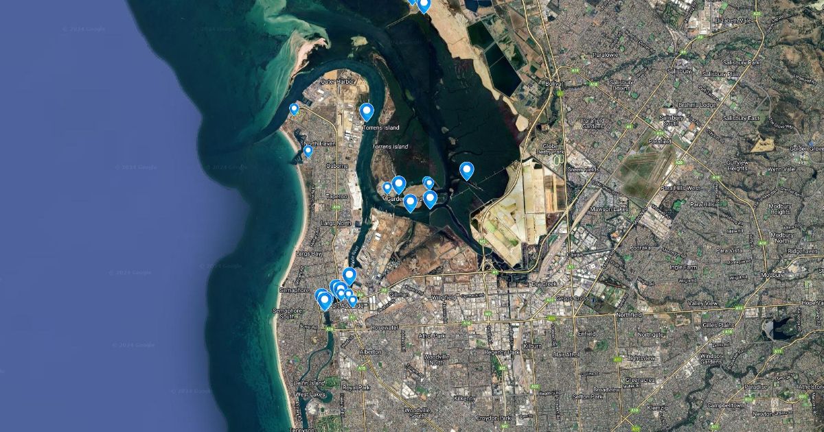Tourism: port adelaide : Scribble Maps