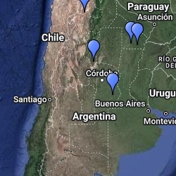 mapa de regiones de argentina