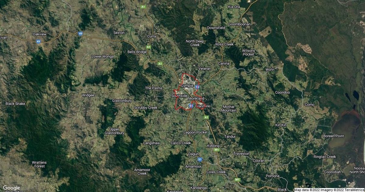 Map of Gympie Scribble Maps